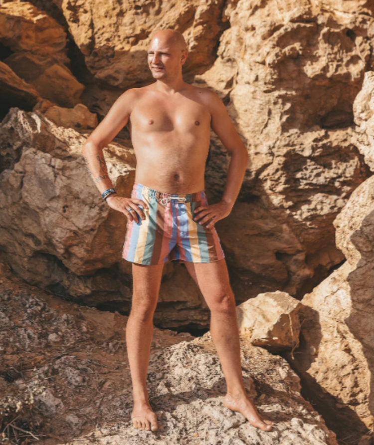 Salted Stories Salted Stories | Zwembroek man multi stripe