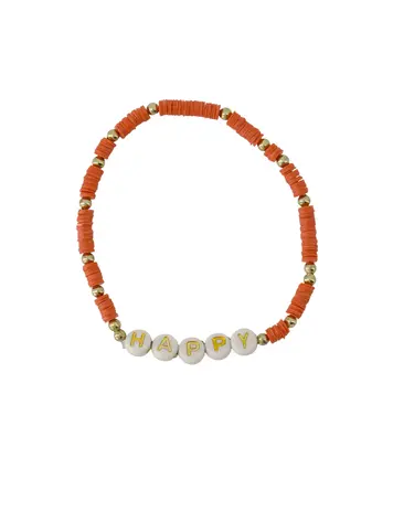 Zusss Zusss | Kralenarmband happy oranje