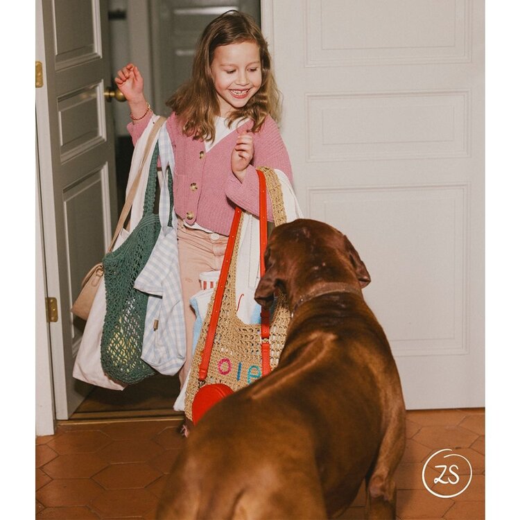 Zusss Zusss | Strandtas Amour donker groen