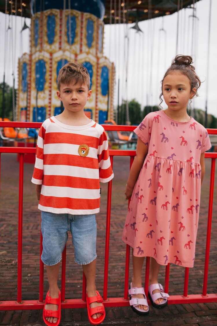 Daily Brat Daily Brat | Jurk stardust horse old rose