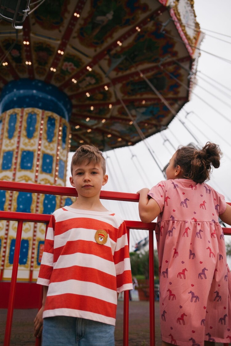 Daily Brat Daily Brat | Jurk stardust horse old rose