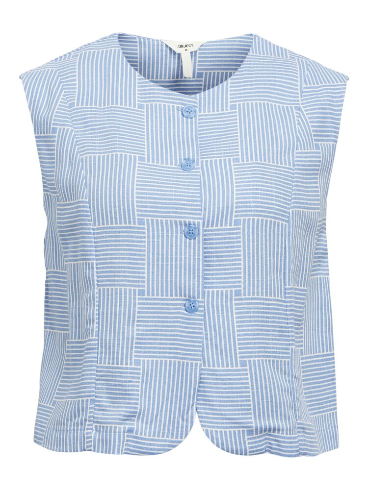 Object Object | Vest Aya white/cornflower