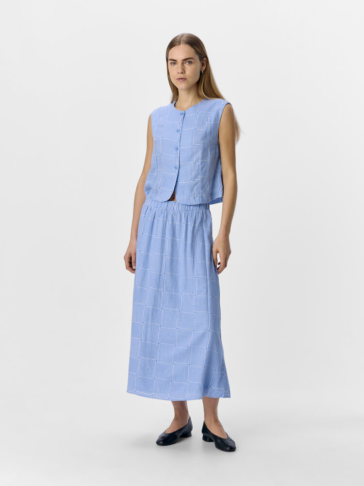 Object Object | Vest Aya white/cornflower