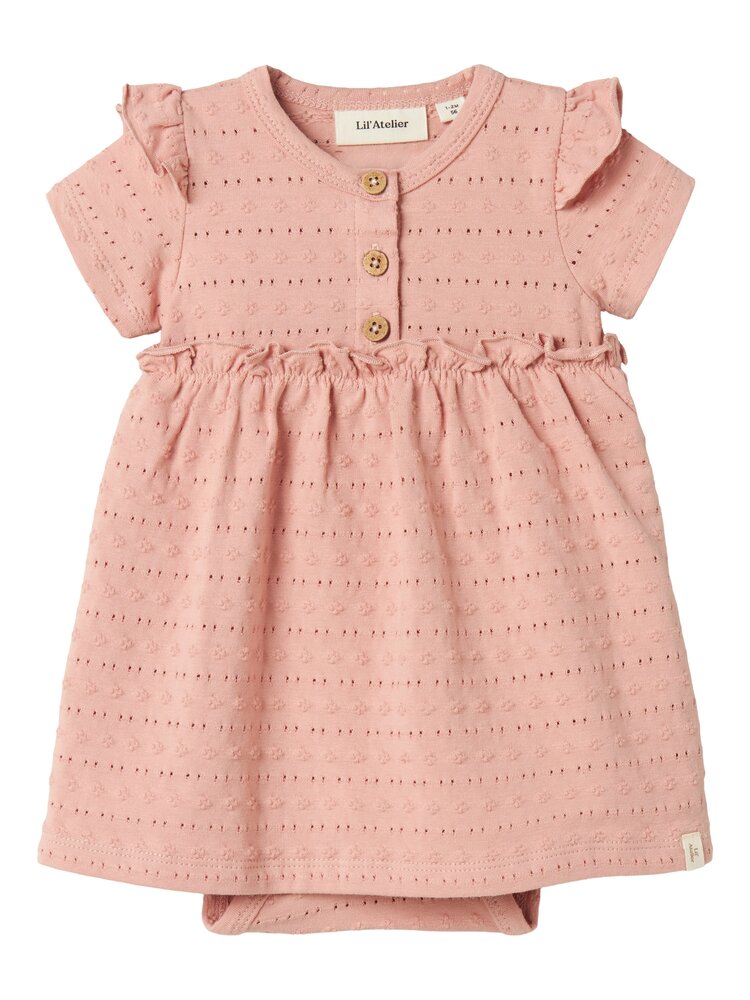 Lil Atelier Lil Atelier | Jurk Jamla misty rose