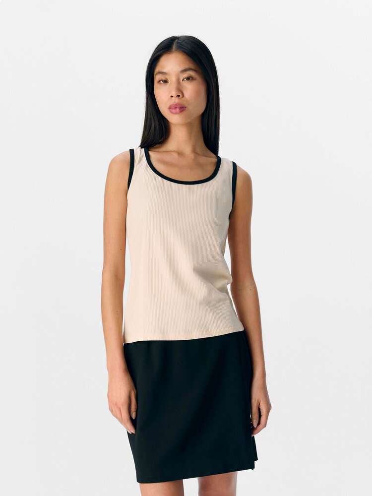 Object Object | Tank top Jamie sandshell/black NOOS