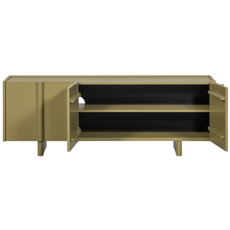 WOOOD Woood | TV meubel Basu 152 cm grenen moss