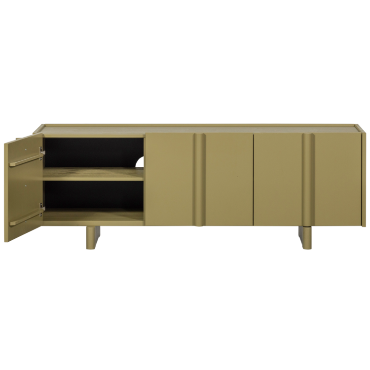 WOOOD Woood | TV meubel Basu 152 cm grenen moss