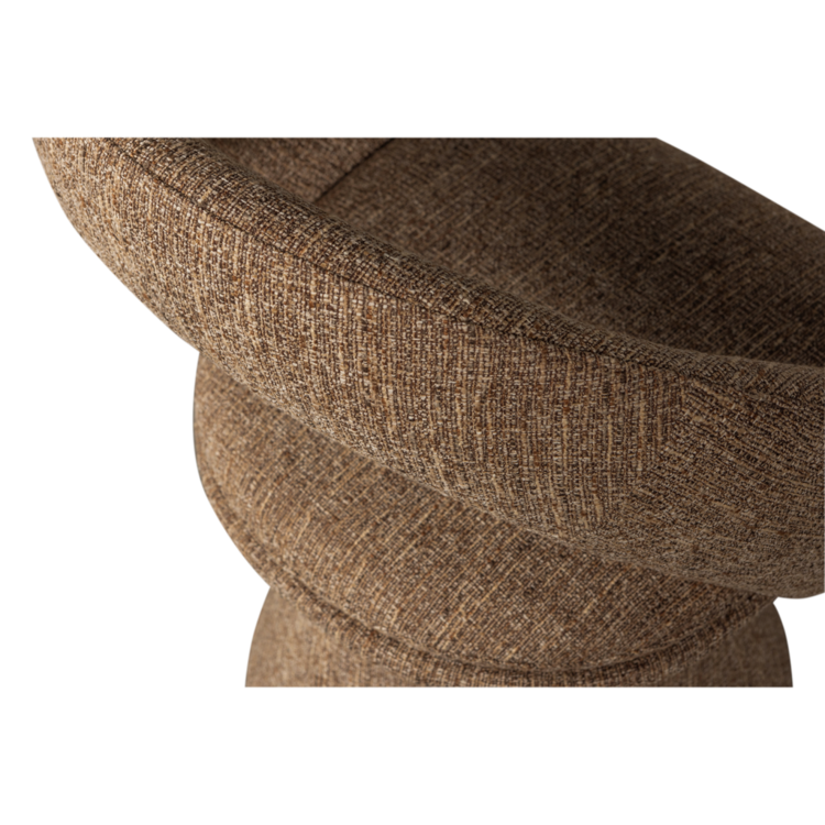 WOOOD woood | Eetkamerstoel draaibaar Winter zand melange