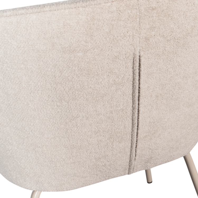 WOOOD Woood | Eetkamerstoel Admit wollig pebble