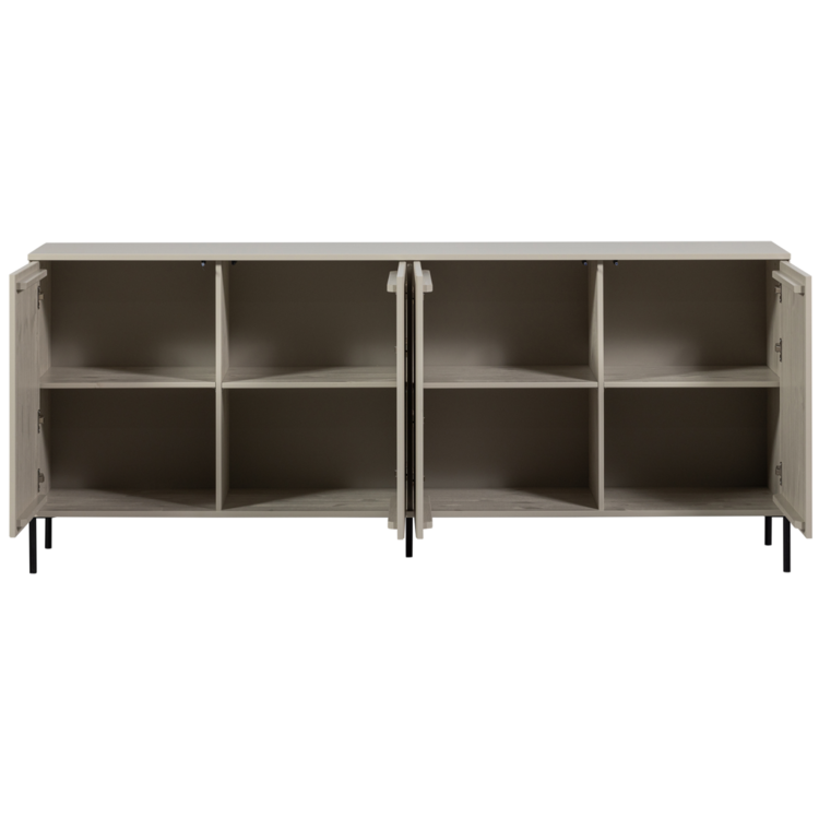 WOOOD Woood | Dressoir gravure 200 cm dust