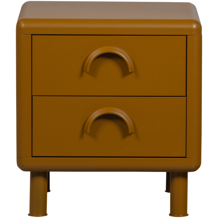 WOOOD Woood | Nachtkastje Rune metaal honinggeel