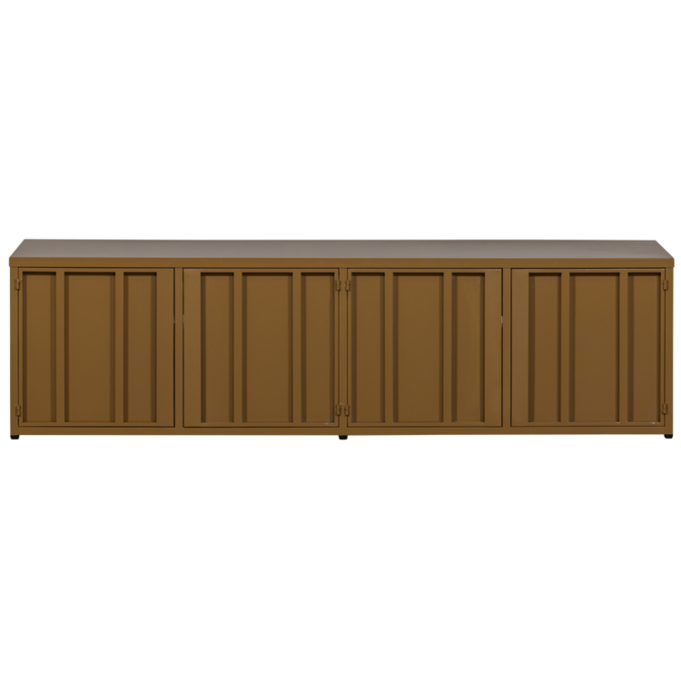 WOOOD Woood | TV meubel Level 160cm metaal honinggeel