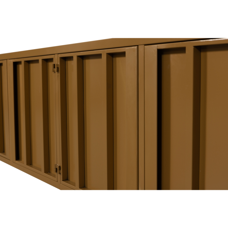 WOOOD Woood | TV meubel Level 160cm metaal honinggeel