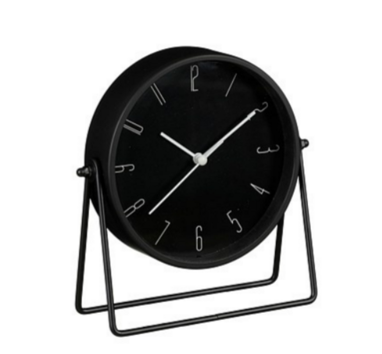 Selected by Selected by | Klok Corky zwart 18cm