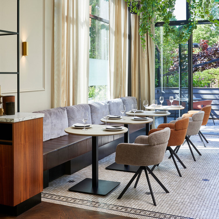 WOOOD Woood | Eetkamerstoel Fenne ginger draaibaar