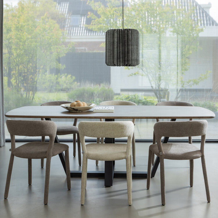 WOOOD Woood | Eetkamerstoel Noble taupe