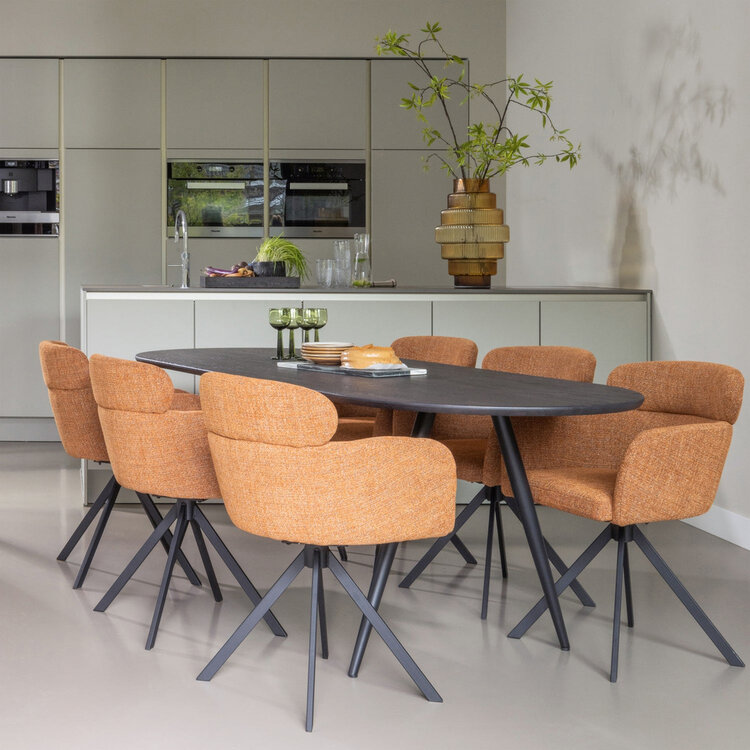 WOOOD. Woood | Tablo 2-standen poot conisch zwart