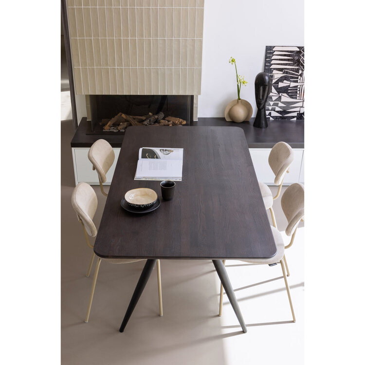 WOOOD. Woood | Tablo 2-standen poot conisch zwart