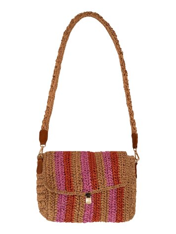 Zusss Zusss | Tas raffia met streep