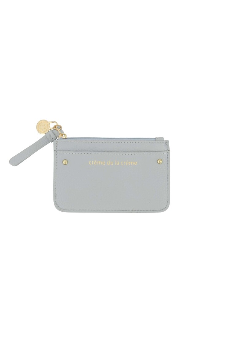 Zusss Zusss | Pashouder vega leer grijsblauw