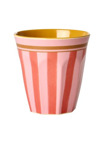 Rice Rice | Mok melamine stripes roze