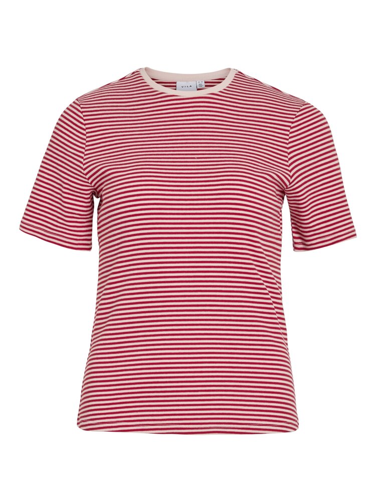 Vila Vila | T-shirt Herta red/stripes