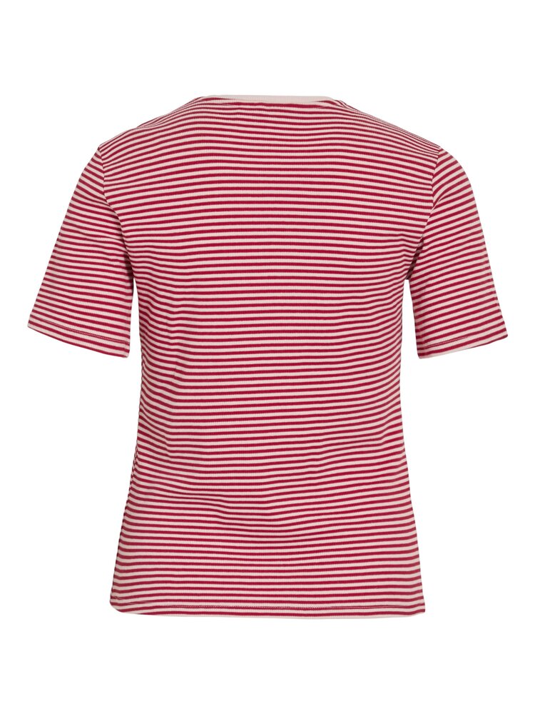 Vila Vila | T-shirt Herta red/stripes