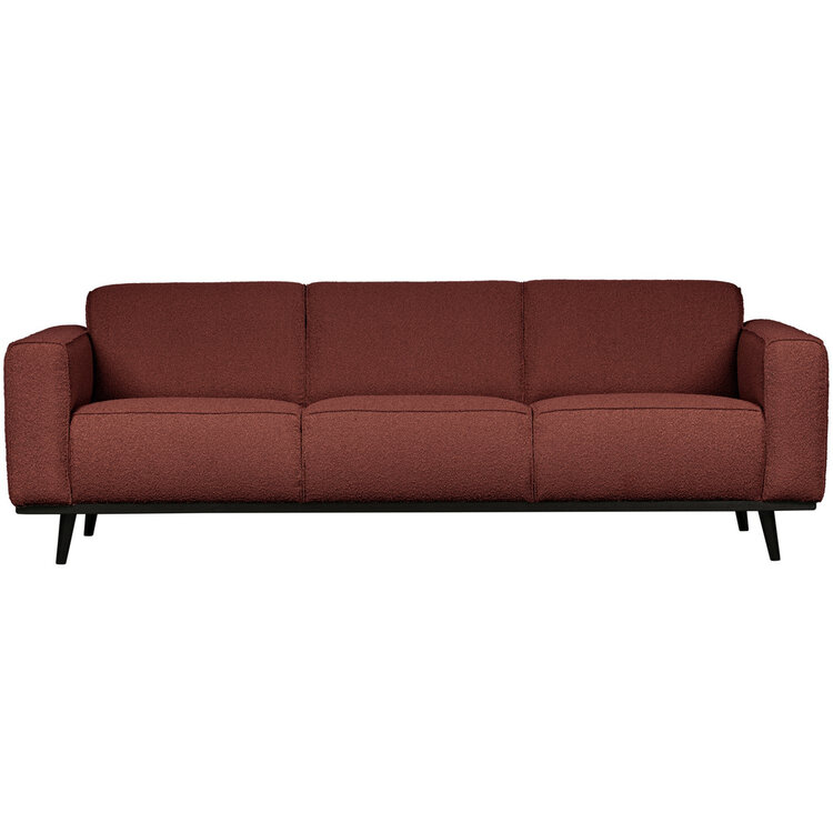 WOOOD BePureHome | 3-zits bank Statement 230cm bouclé chestnut