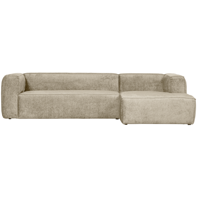 WOOOD. Woood | Bean hoekbank rechts structure velvet buttermilk