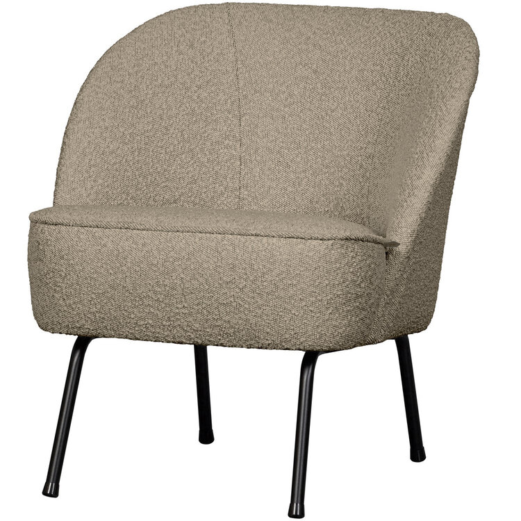 WOOOD BePureHome | Fauteuil Vogue bouclé beige