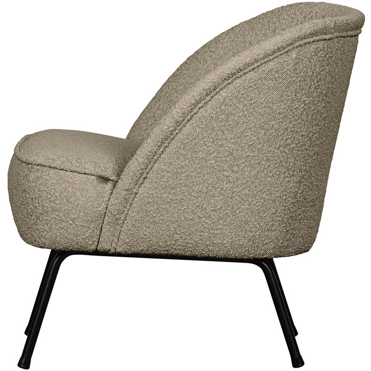 WOOOD BePureHome | Fauteuil Vogue bouclé beige