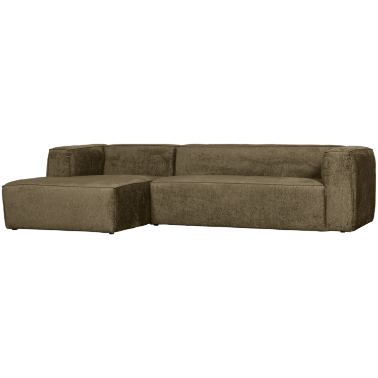 WOOOD. Woood | Bean hoekbank links structure velvet moss