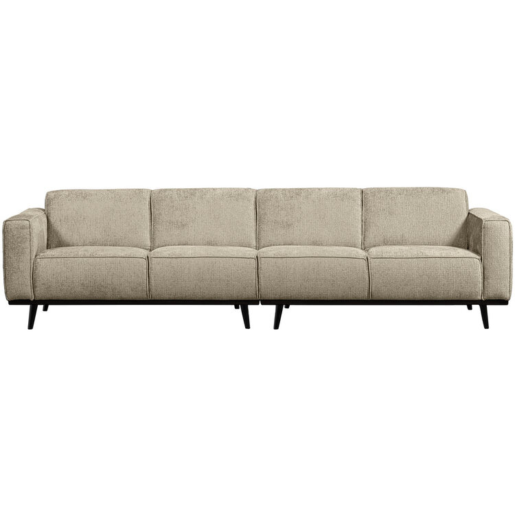 WOOOD BePureHome | 4-zits bank Statement structure velvet wheatfield 280cm