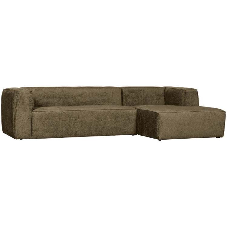 WOOOD. Woood | Bean hoekbank rechts structure velvet moss