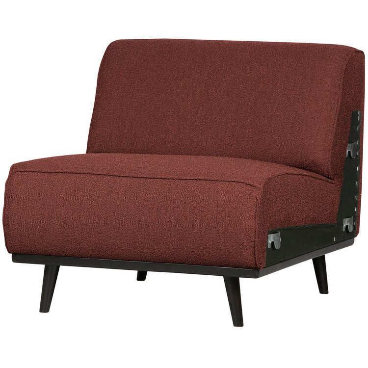 WOOOD BePureHome | 1-zits element Statement bouclé chestnut