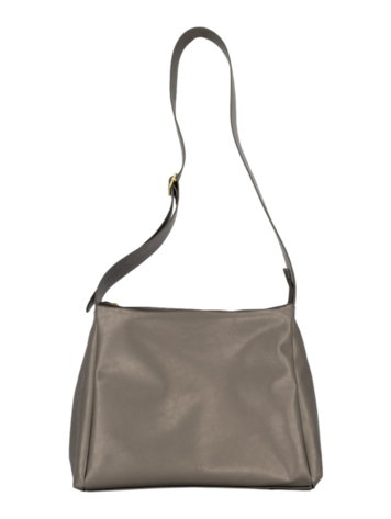 Zusss Zusss | Schoudertas met brede band metalic zilver