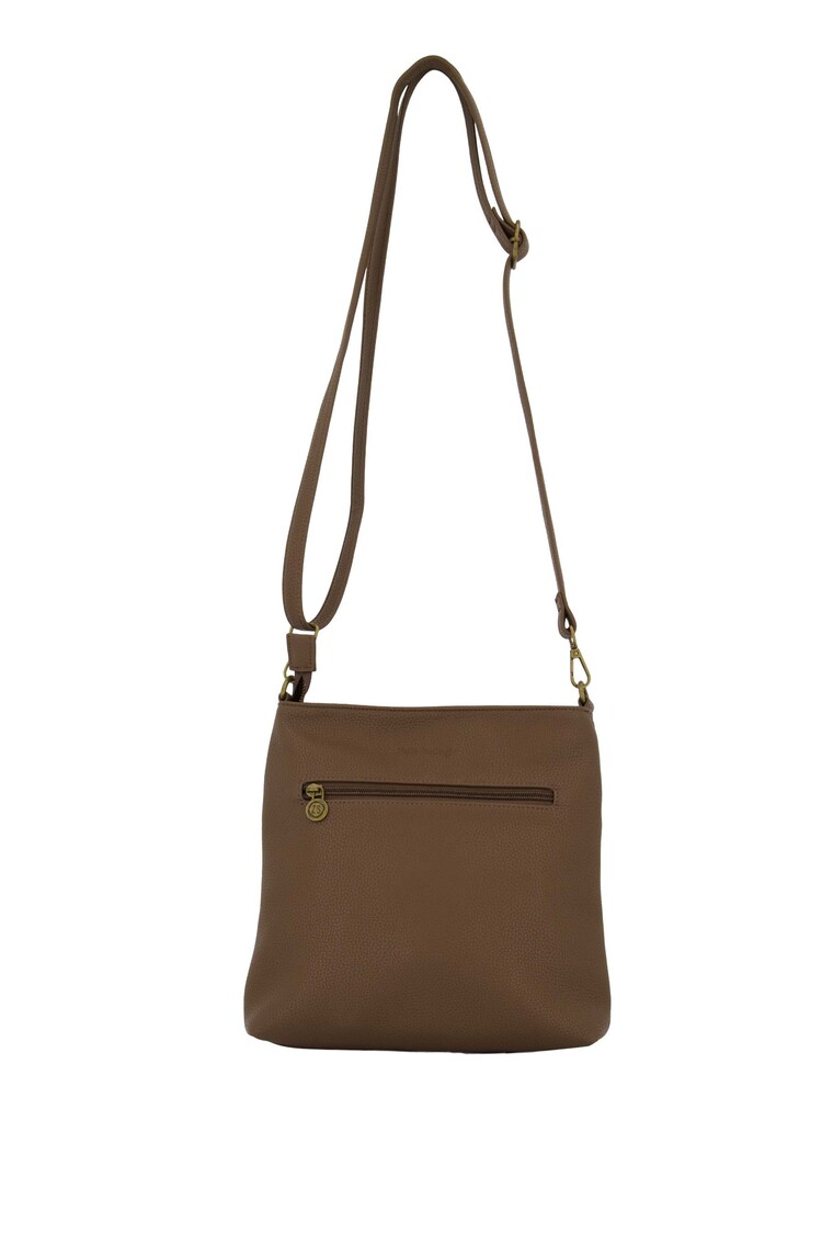 Zusss Zusss | Tas met kastje en rits chocoladebruin