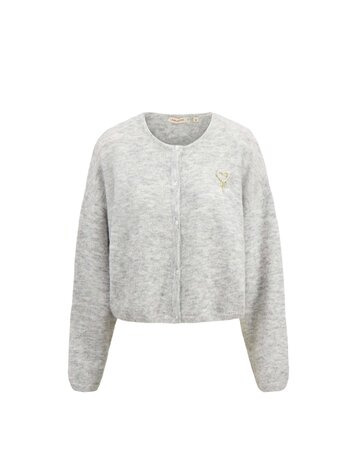 Zusss Zusss | Vestje basic middengrijs