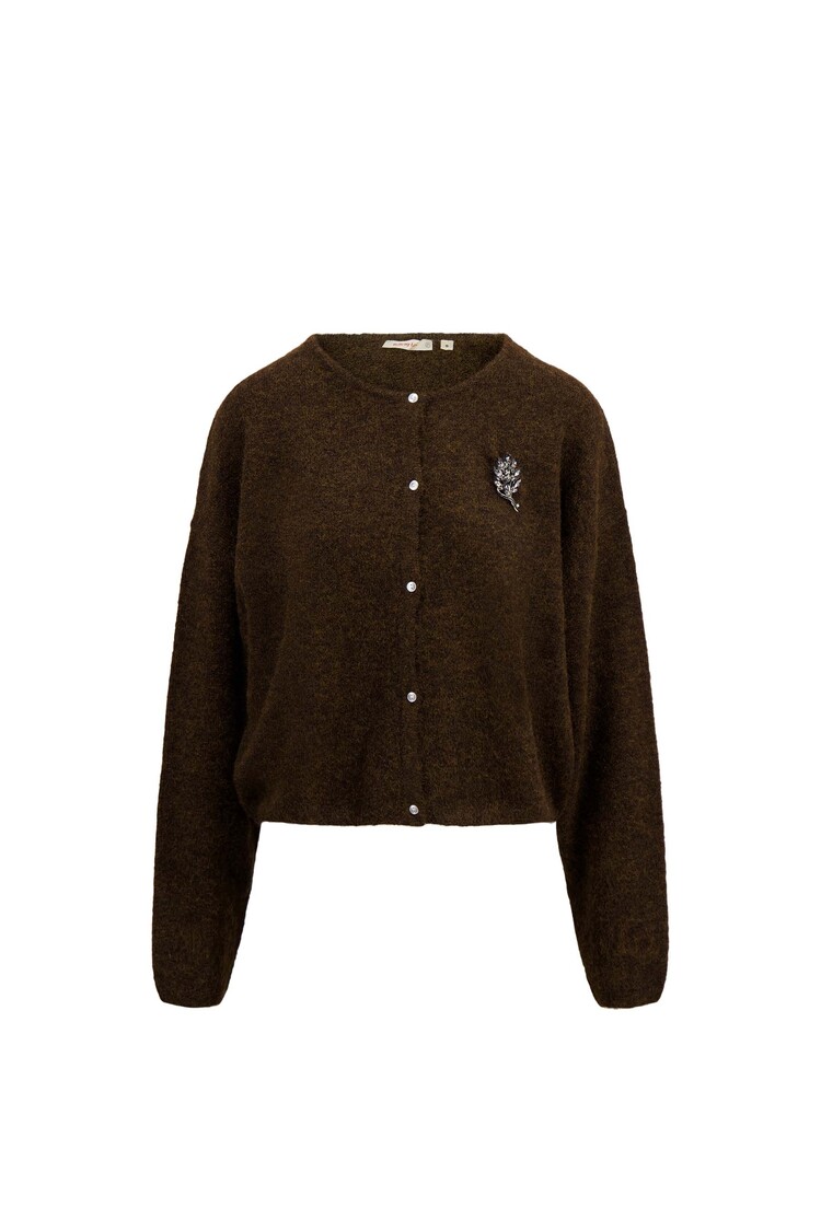 Zusss Zusss | Vestje basic chocoladebruin