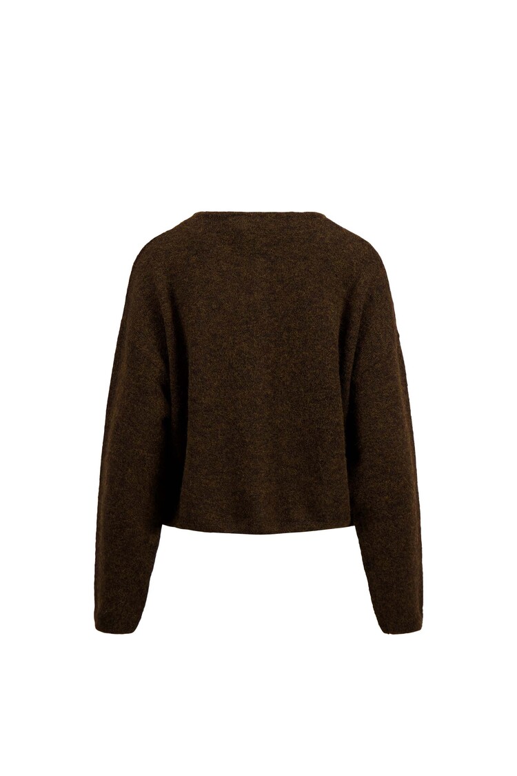 Zusss Zusss | Vestje basic chocoladebruin