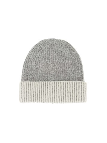 Zusss Zusss | Muts gebreid met tipping middengrijs