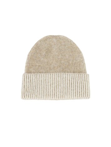 Zusss Zusss | Muts gebreid met tipping taupe