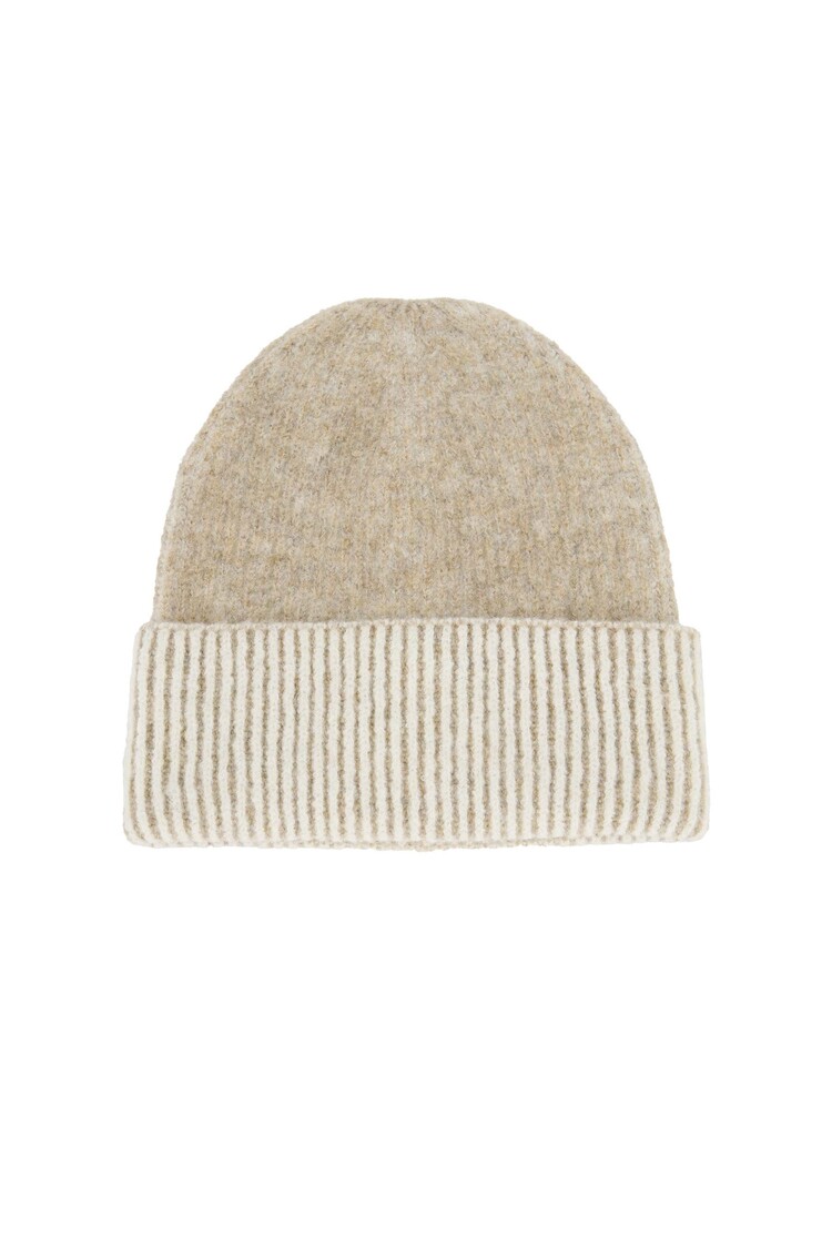 Zusss Zusss | Muts gebreid met tipping taupe