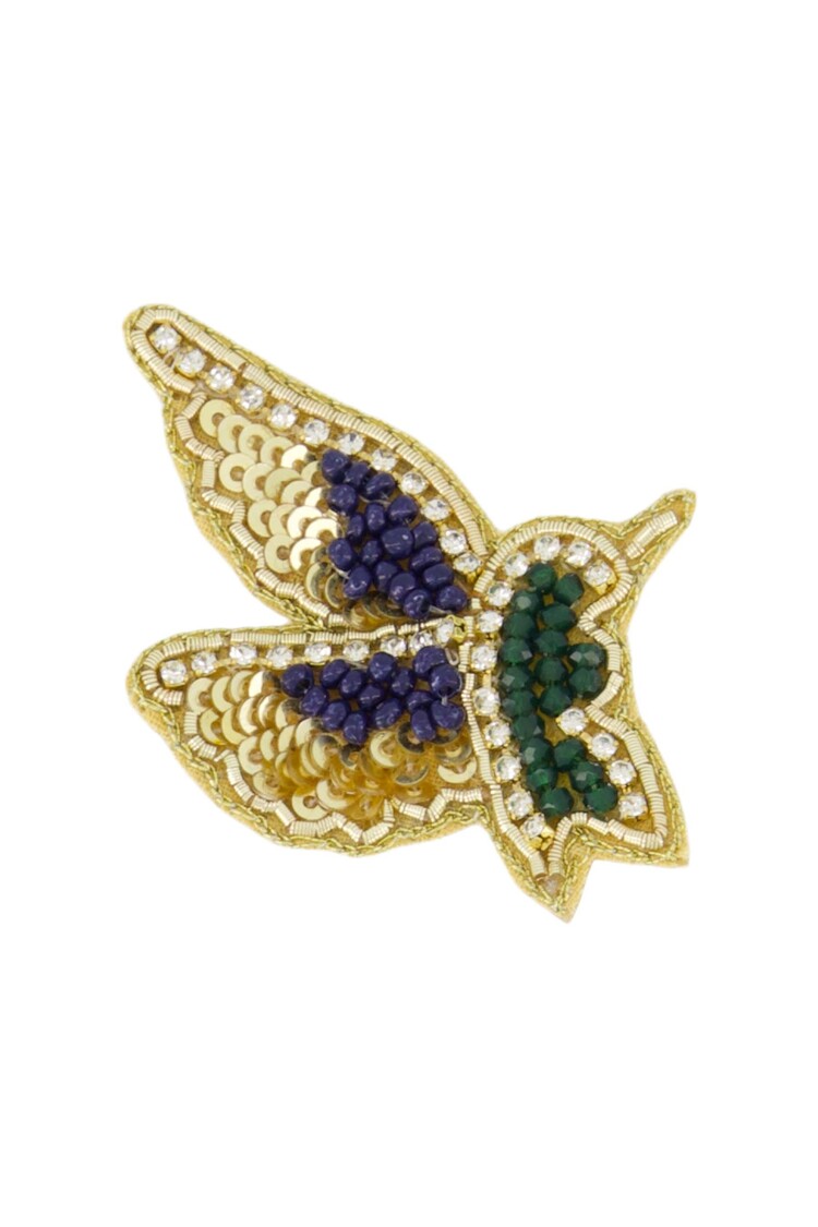 Zusss Zusss | Broche kolibri moss green