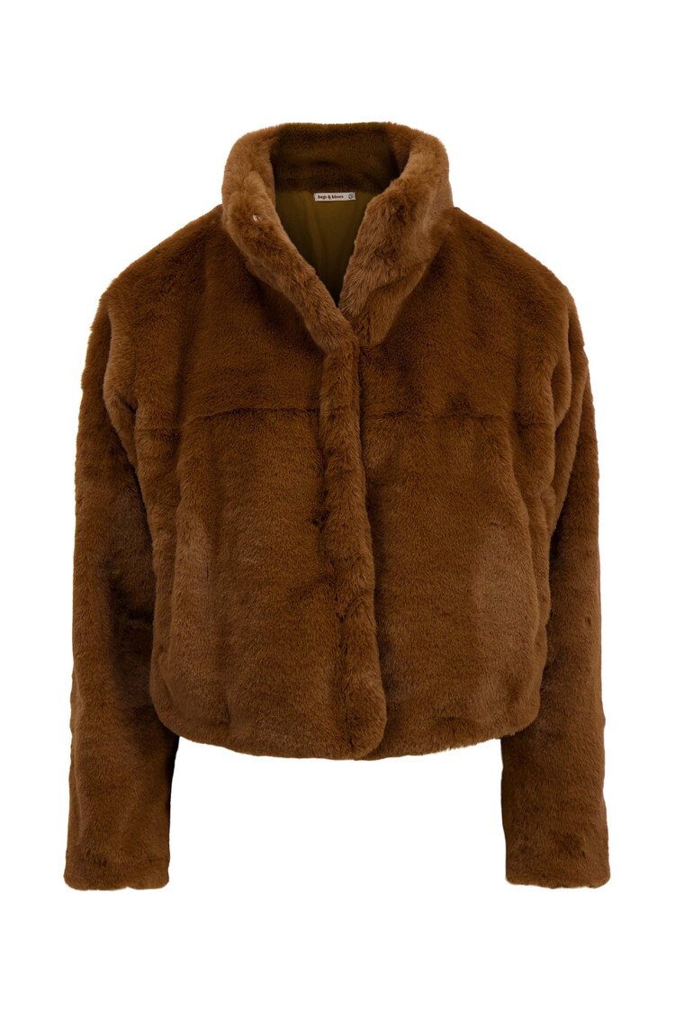 Zusss Zusss | Jasje faux fur mid brown