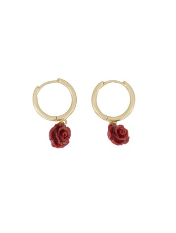 Zusss Zusss | Oorbellen met roosje goud