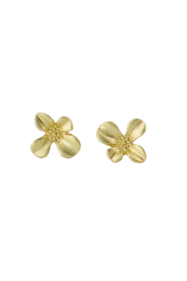 Zusss Zusss | Oorbellen studs bloem goud