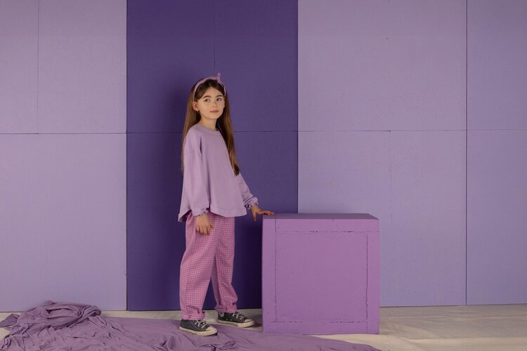 Nixnut Nixnut | Sweater ruffled lila