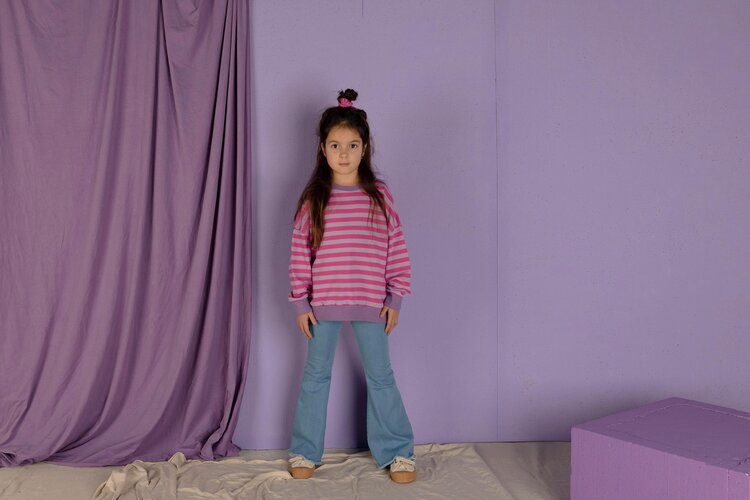 Nixnut Nixnut | Sweater Rel pinky stripe