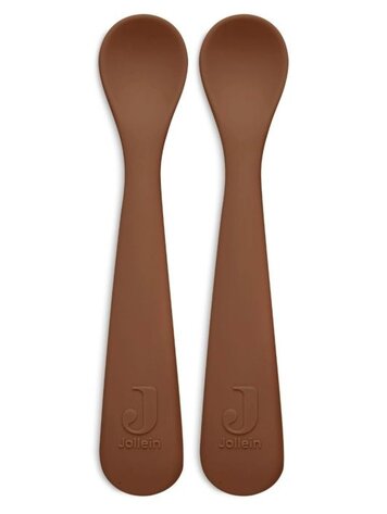 Jollein Jollein | Siliconen lepeltjes caramel 2stuks